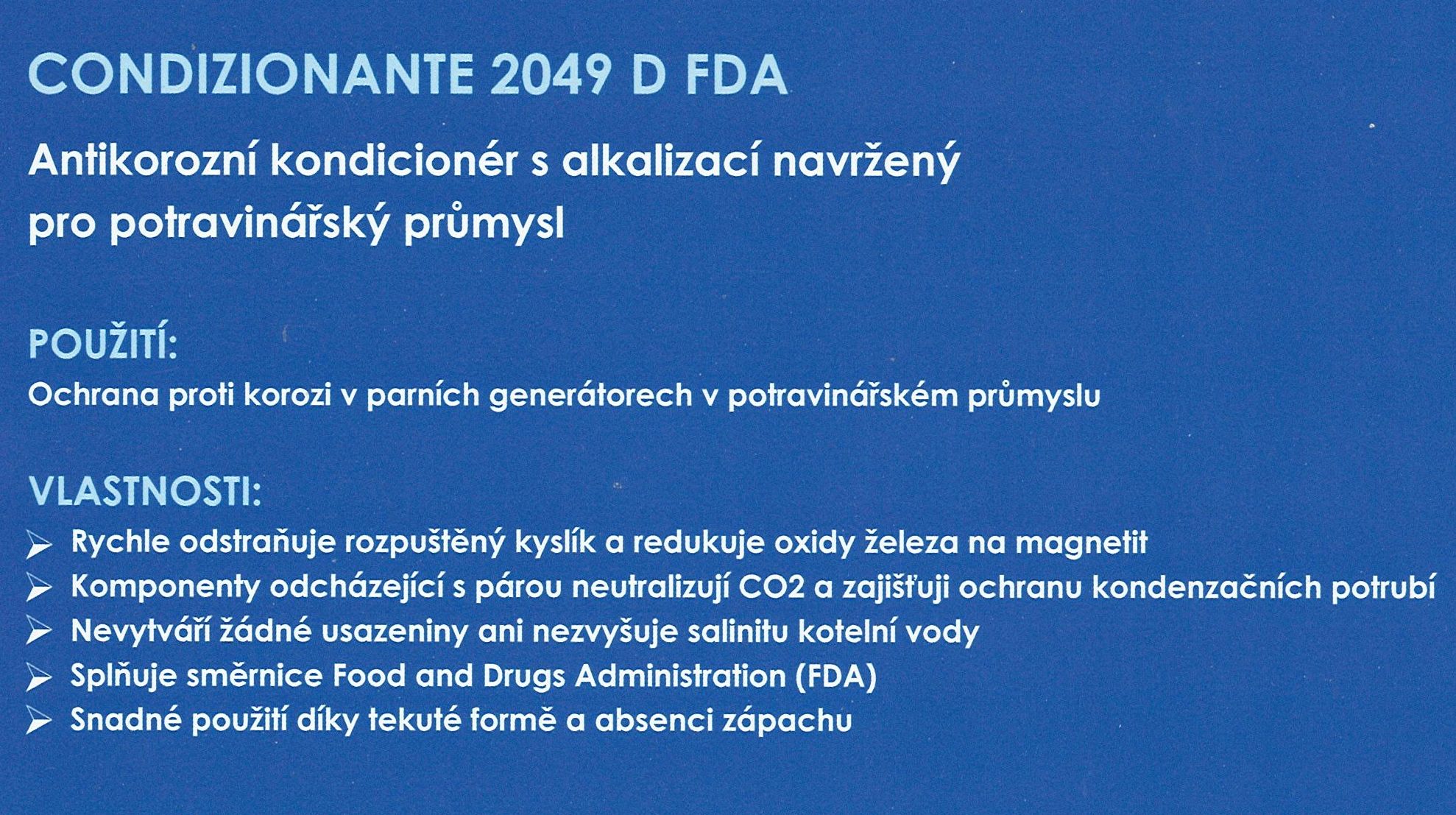 CONDIZIONANTE 2049 D FDA