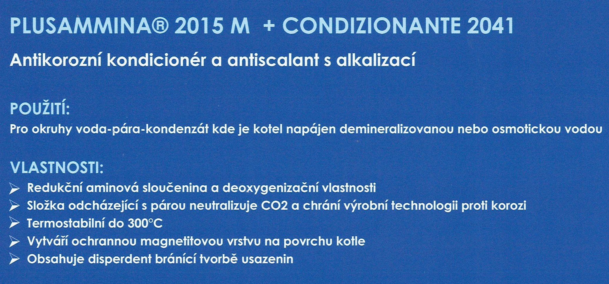 PLUSAMMINA 2015 M & CONDIZIONANTE 2041